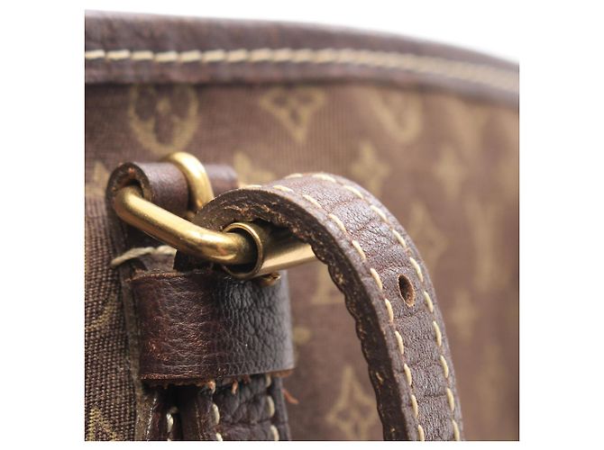 Bucket Borsa Tote Louis Vuitton Monogram Mini Lin Ebene Marrone Damier ebene - vista 9