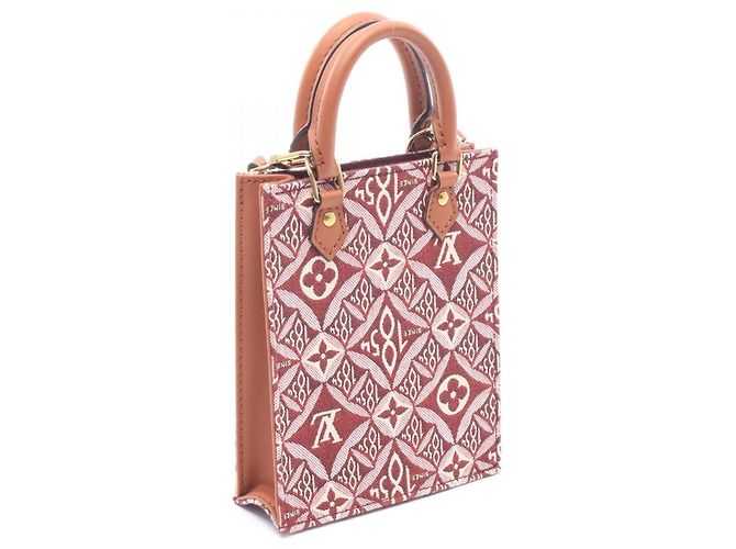 Borsa Louis Vuitton Petite Sac Plat Marrone Bordò - vista 2
