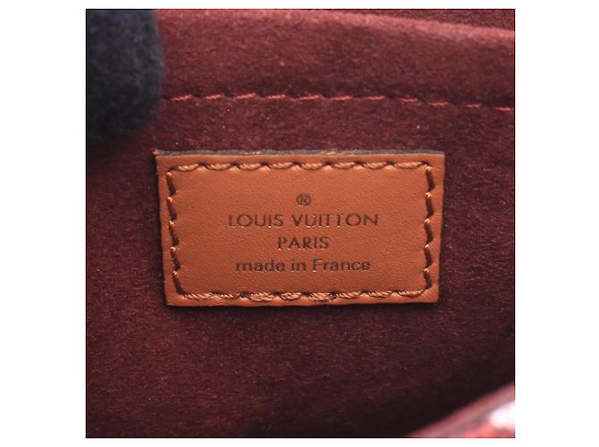 Borsa Louis Vuitton Petite Sac Plat Marrone Bordò - vista 4