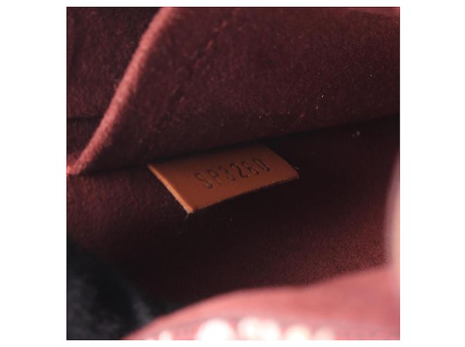 Borsa Louis Vuitton Petite Sac Plat Marrone Bordò - vista 5