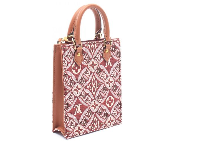Borsa Louis Vuitton Petite Sac Plat Marrone Bordò - vista 2