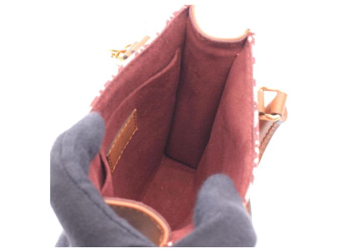 Borsa Louis Vuitton Petite Sac Plat Marrone Bordò - vista 3
