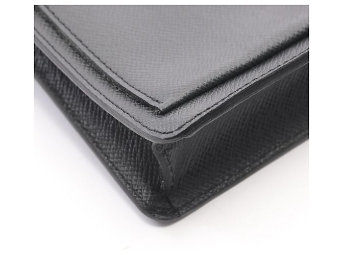 Louis Vuitton Belaia Second Bag Clutch Handbag Noir Gris - vue 6