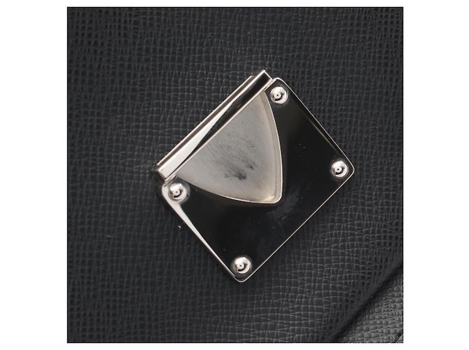 Louis Vuitton Belaia Second Bag Clutch Handbag Noir Gris - vue 7