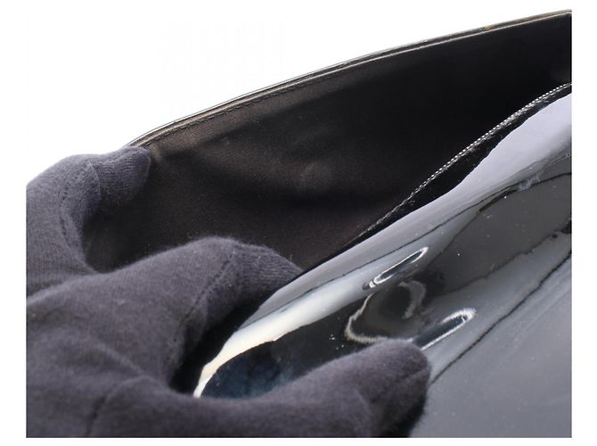 Louis Vuitton Pochette Soby Clutch Handbag Nero - vista 11