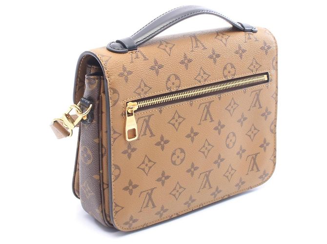 Louis Vuitton Pochette Metis MM Handbag Brown Black - view 2