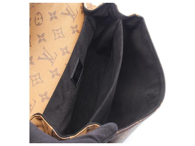 Louis Vuitton Pochette Metis MM Handbag Brown Black - view 3