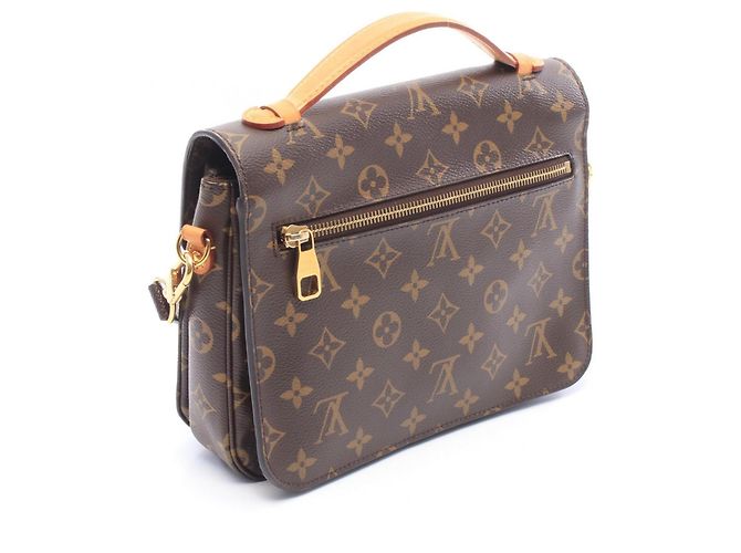 Borsa Louis Vuitton Pochette Metis MM Marrone - vista 2