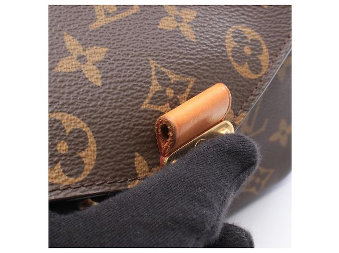 Borsa Louis Vuitton Pochette Metis MM Marrone - vista 6