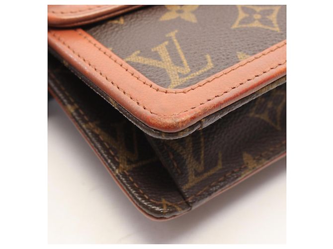 Louis Vuitton Pochette Dam GM Clutch Handbag Marrone - vista 10