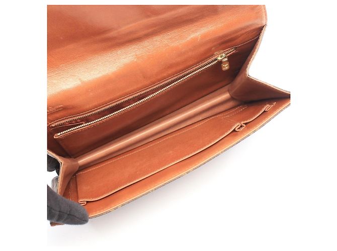Louis Vuitton Pochette Dam GM Clutch Handbag Marrone - vista 3