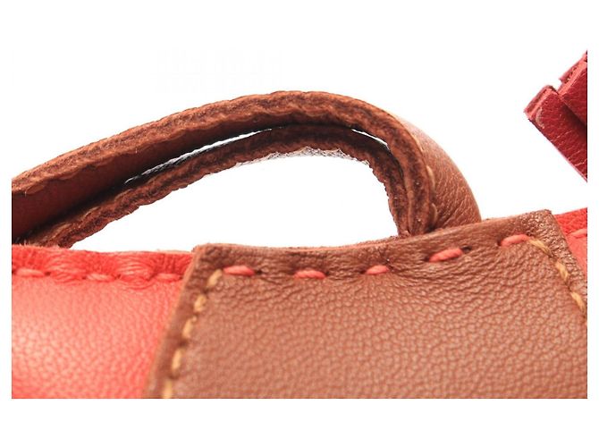 Hermès Hermes Rodeo GM Charm Accessoire Braun Pink Bordeaux - Ansicht 6