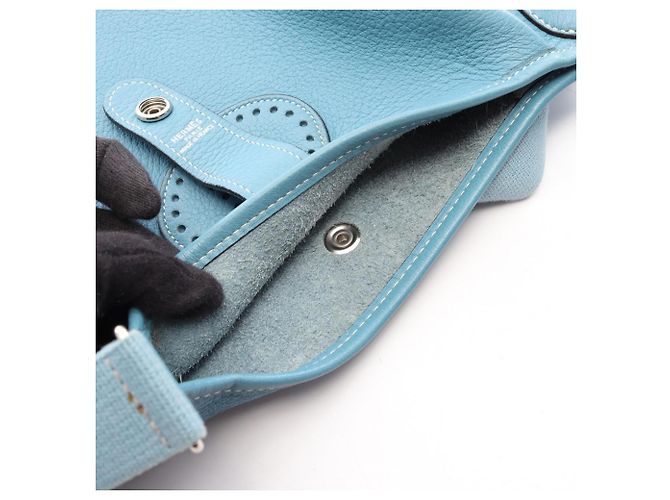 Hermès Borsa a Tracolla Hermes Rodeo Deux Blu - vista 7