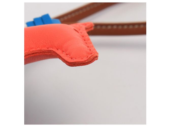Hermès Charm Hermes Rodeo PM in blu e marrone Rosso - vista 5