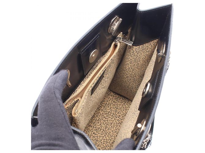 Borsa Tote Cartier Panthère Nero - vista 3