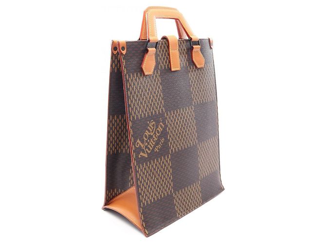 Borsa Mini Tote LV Squared Louis Vuitton x NIGO Marrone Damier ebene - vista 2
