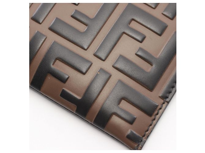 Fendi Zucca Schultertasche Braun Schwarz - Ansicht 11