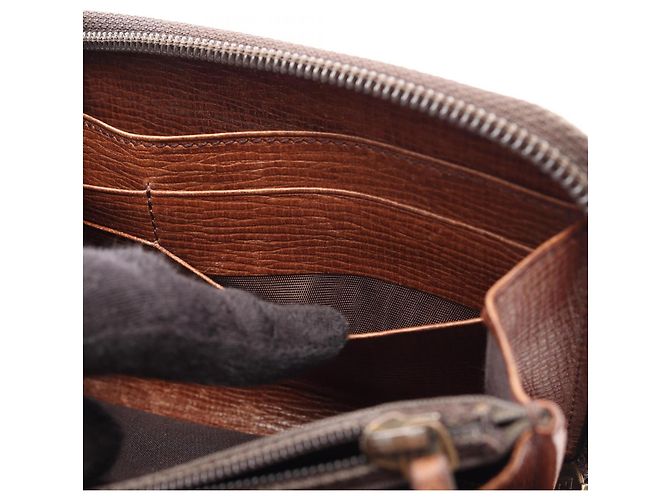 Fendi Zucca Round Long Wallet Brown Black - view 10
