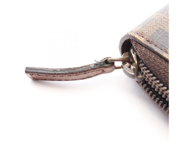 Fendi Zucca Round Long Wallet Brown Black - view 6