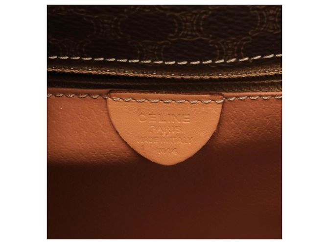 Céline Bolso de hombro Celine Macadam Castaño - vista 4