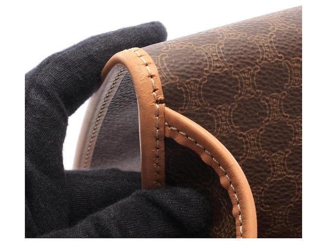 Céline Bolso de hombro Celine Macadam Castaño - vista 6