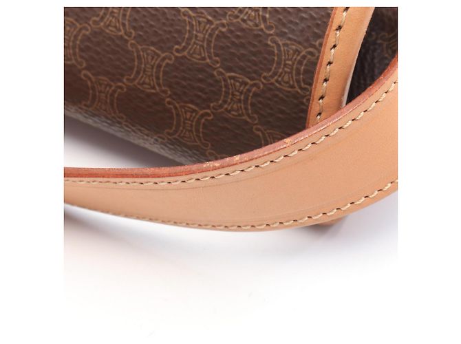 Céline Bolso de hombro Celine Macadam Castaño - vista 8