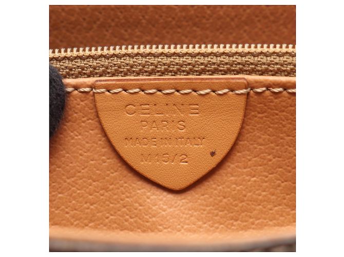 Céline Borsa a tracolla Celine Macadam Marrone Beige - vista 4