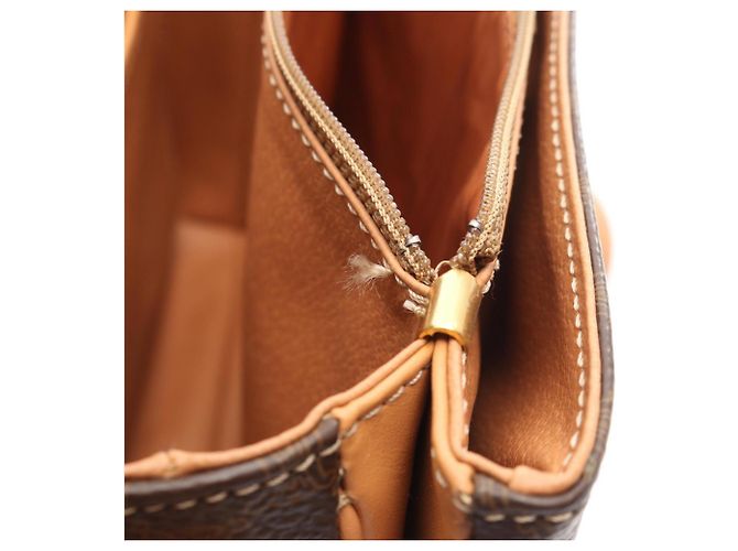 Céline Borsa a tracolla Celine Macadam Marrone Beige - vista 5