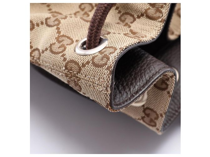 Zaino/Borsa Gucci GG Canvas Marrone Beige - vista 6