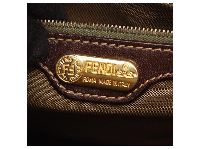 Fendi Zucca 2-Way Tote Bag Braun Schwarz - Ansicht 4