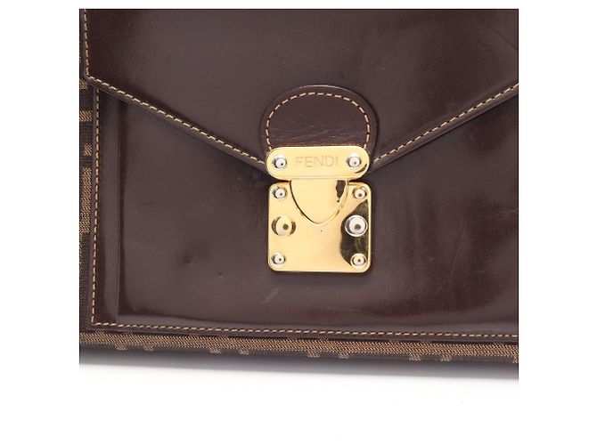 Fendi Zucca 2-Way Tote Bag Braun Schwarz - Ansicht 6