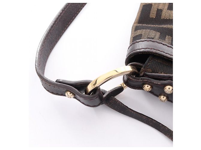 Fendi Zucca Schultertasche Braun - Ansicht 11