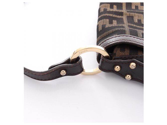 Fendi Zucca Schultertasche Braun - Ansicht 12