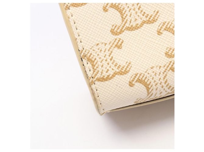 Céline Bolso Celine Mini Vertical Cabas Triomphe Castaño Crudo - vista 7
