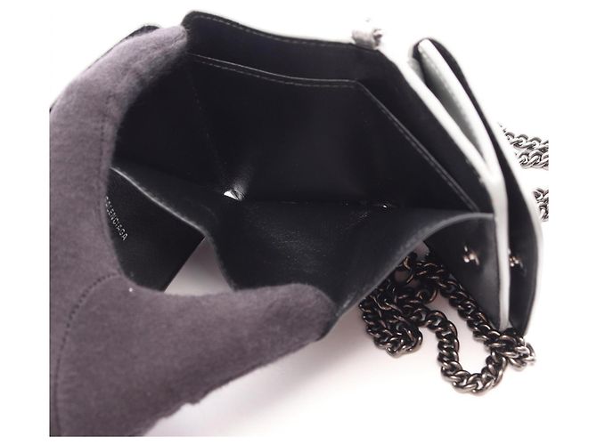 Portafoglio a catena Balenciaga Cash Mini Argento - vista 10