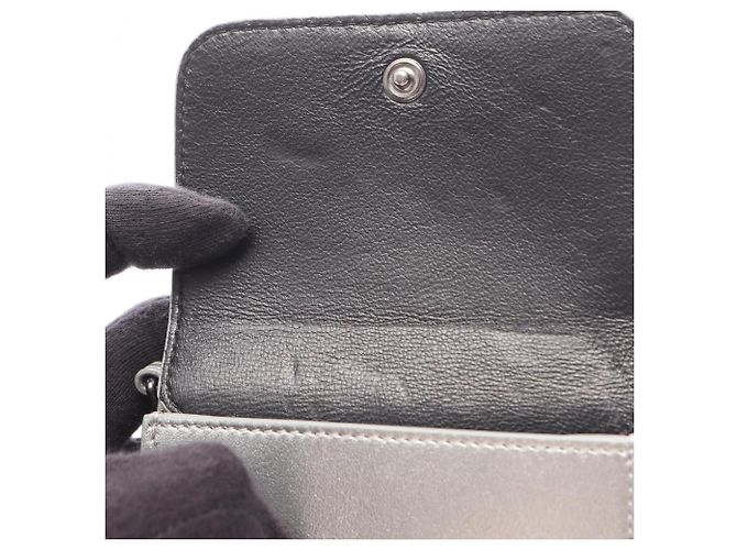 Portafoglio a catena Balenciaga Cash Mini Argento - vista 8
