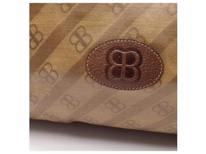Borsa Tote Balenciaga BB Monogram Marrone Beige - vista 5