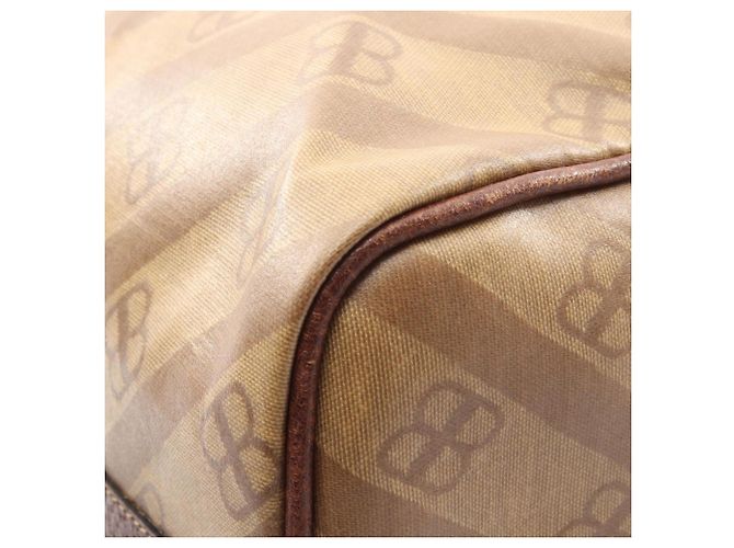 Borsa Tote Balenciaga BB Monogram Marrone Beige - vista 6