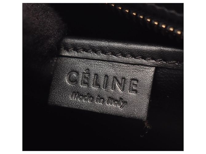 Céline Sac à main Celine Luggage Nano Shopper Noir Bleu Vert - vue 4