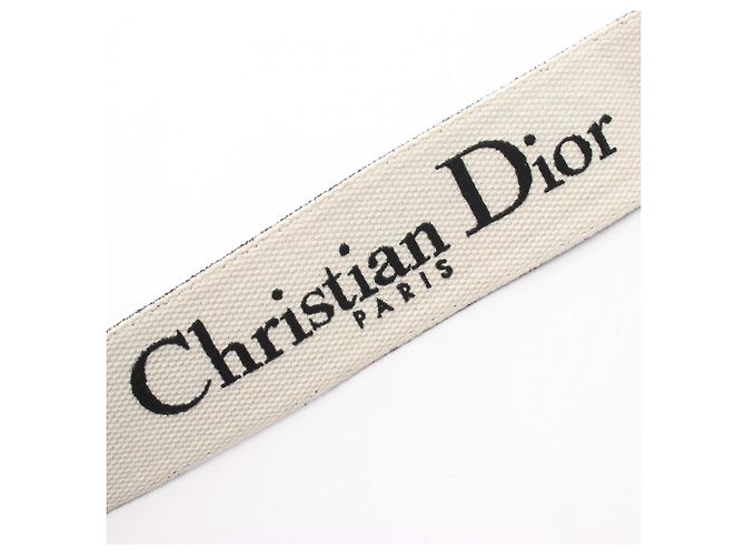 Christian Dior 30 Montaigne Houndstooth Shoulder Strap Black White - view 3