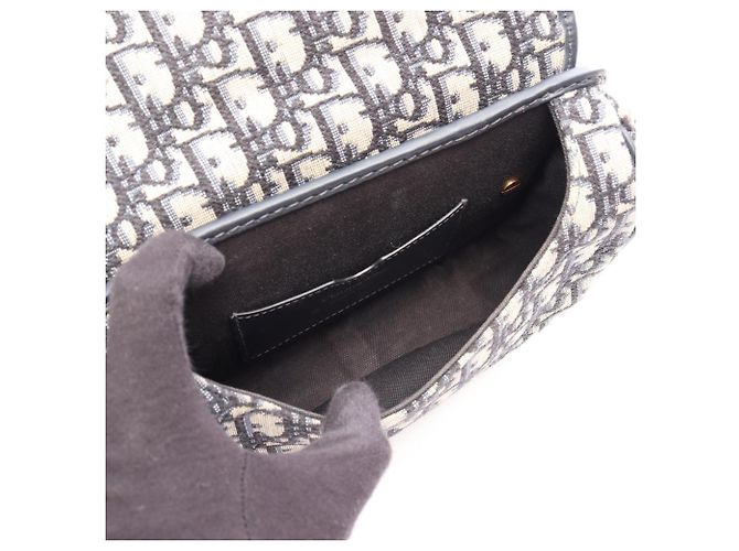 Borsa Christian Dior Dior Bobby Beige Blu navy - vista 3