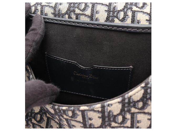 Borsa Christian Dior Dior Bobby Beige Blu navy - vista 5