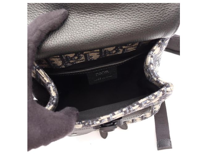 Zaino/Borsa 2-way Christian Dior Dior Gallop Oblique - vista 3