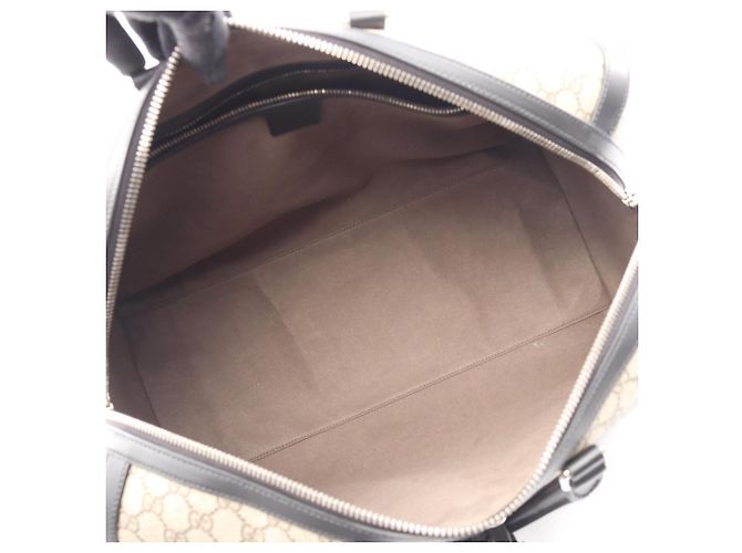 Borsa Boston/Borsa a mano Gucci GG Supreme 2-Way Nero Beige - vista 3