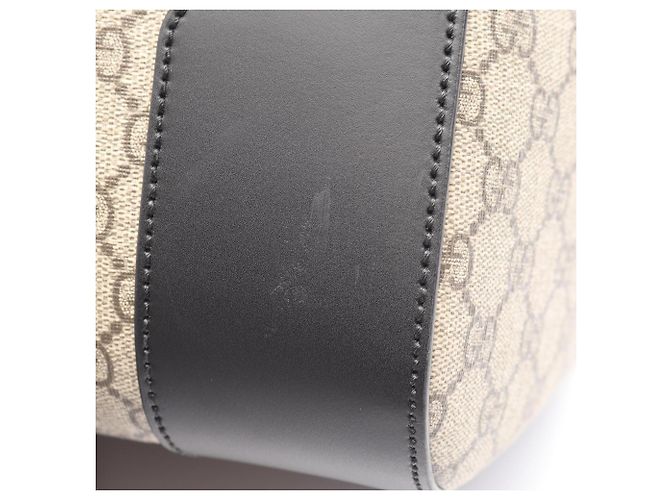 Borsa Boston/Borsa a mano Gucci GG Supreme 2-Way Nero Beige - vista 7