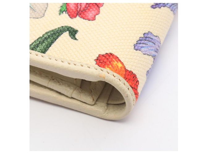 Cartera compacta Gucci GG Marmont Flora Multicolor Crudo - vista 7