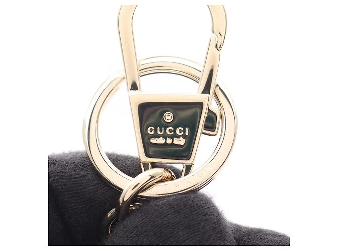 Portachiavi Gucci x Yuko Higuchi GG Supreme Boris Marrone Multicolore Beige - vista 3