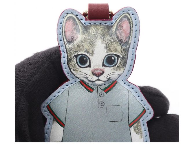 Portachiavi Gucci x Yuko Higuchi GG Supreme Boris Marrone Multicolore Beige - vista 6