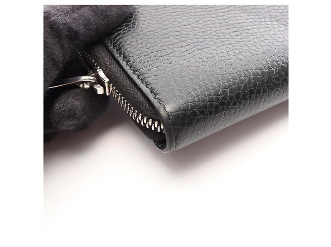 Cartera larga redonda Gucci GG Metal Negro - vista 8