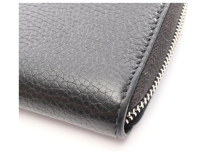 Cartera larga redonda Gucci GG Metal Negro - vista 9